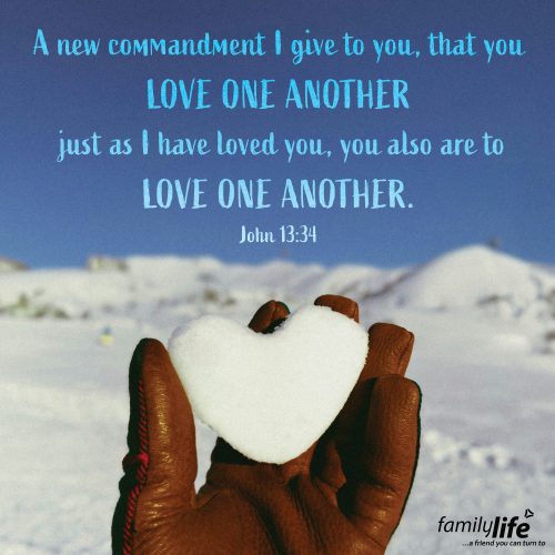 Tuesday, February 11, 2025
John 13:34
A new commandment I give to you, that you love one another: just as I have loved you, you also are to love one another.We naturally want to love ourselves first. But in this passage, Jesus calls us to love others like He did, sacrificially and unconditionally. A love not based on the worthiness of others but on the truth that God deems everyone valuable. And it can only happen when we’ve experienced that divine love for ourselves. Only then, will we be able to hand it out freely to others.