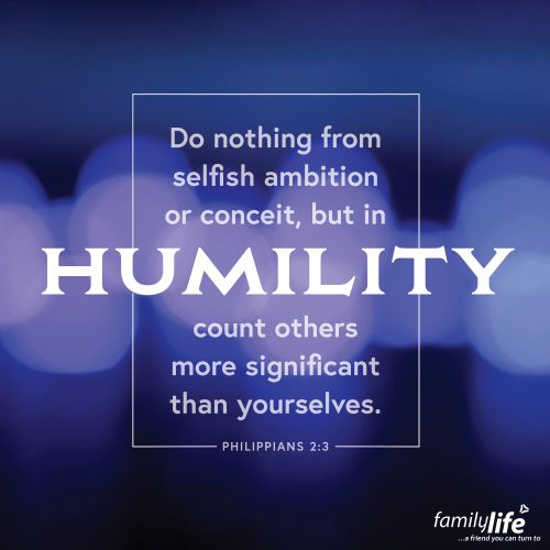 Friday, February 21, 2025
Philippians 2:3
Do nothing from selfish ambition or conceit, but in humility count others more significant than yourselves.Don’t do it! Sometimes your flesh wants to put the spotlight on you and relish in the praise. But Paul says instead, put that spotlight on someone else and consider them as more important than you. You might be surprised at how much it helps you learn humility.